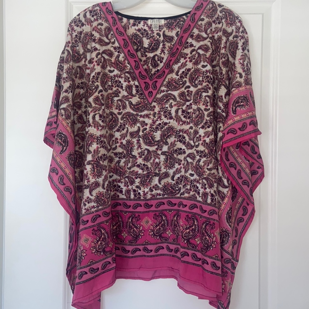 Pink Paisley Top